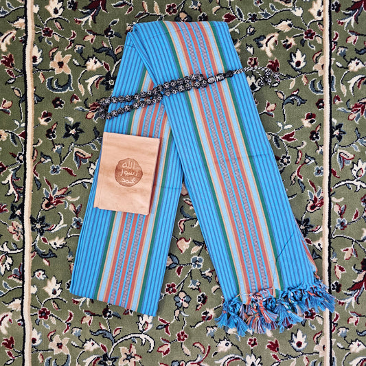 Bahr Blue Yemeni Shawl